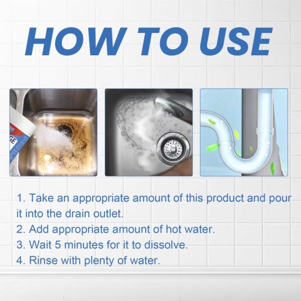 Kitchen & Bathroom Drain Pipe Cleaner