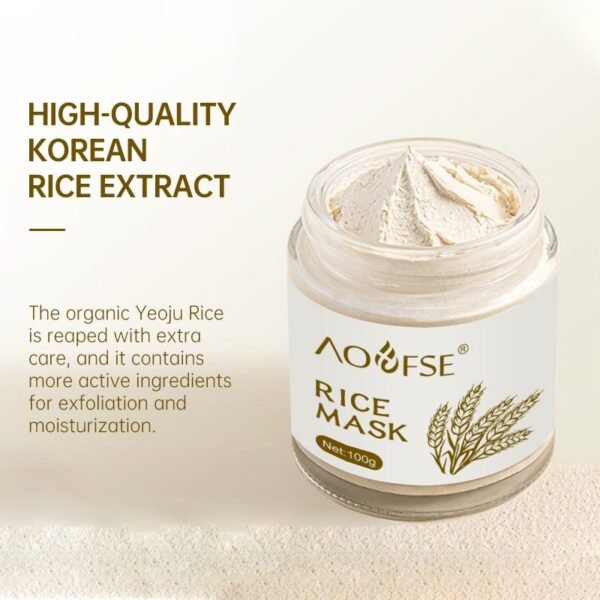 Vegan Organic Rice Face Mask