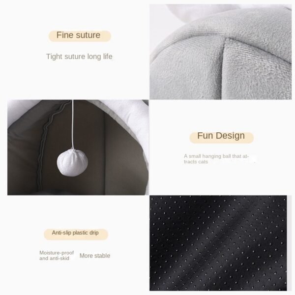 34A41B367D2E8315B6CE5318392D377F.jpg Enclosed Four-Season Cat House & Bed