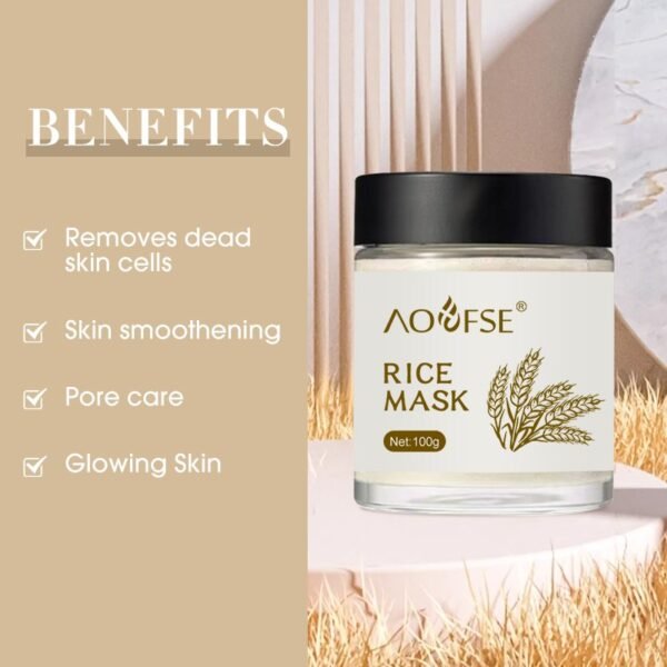 Vegan Organic Rice Face Mask